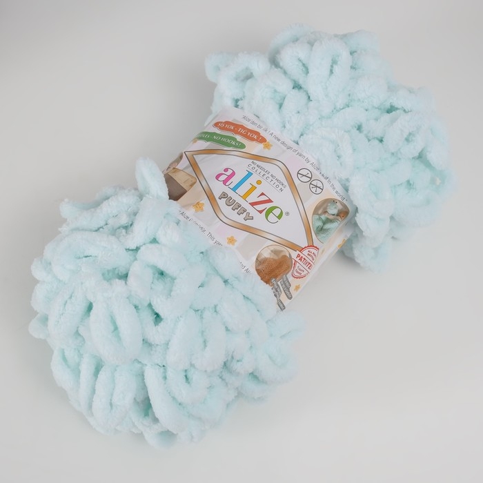Пряжа Пряжа "Puffy" 100 % микрополиэстер 9м/100г (15 айсберг)