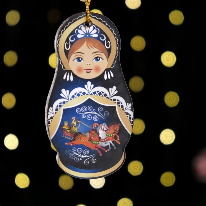 Сувенир сундук - копилка с новогодними игрушками (3 шт.) Сувенир сундук - копилка с новогодними игрушками (3 шт.) "Ежик", 13 х 7,5 х 8,5 см