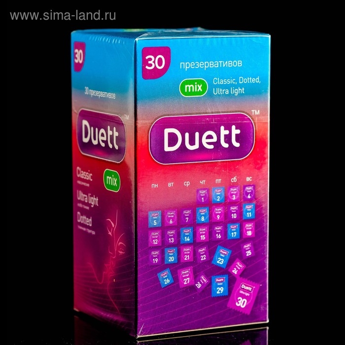 Презервативы DUETT Mix 30 шт. Презервативы DUETT Mix 30 шт.