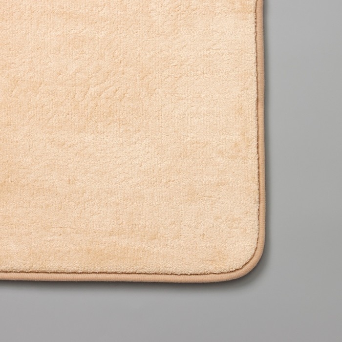 Коврик для ванной с эффектом памяти SAVANNA Memory foam, 50×80 см, цвет бежевый Коврик для ванной с эффектом памяти SAVANNA Memory foam, 50×80 см, цвет бежевый