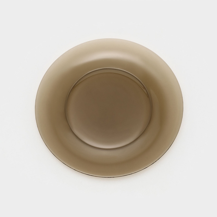 Тарелка плоская стеклянная Ambiante Eclipse, d=25 см, цвет коричневый Тарелка плоская стеклянная Ambiante Eclipse, d=25 см, цвет коричневый