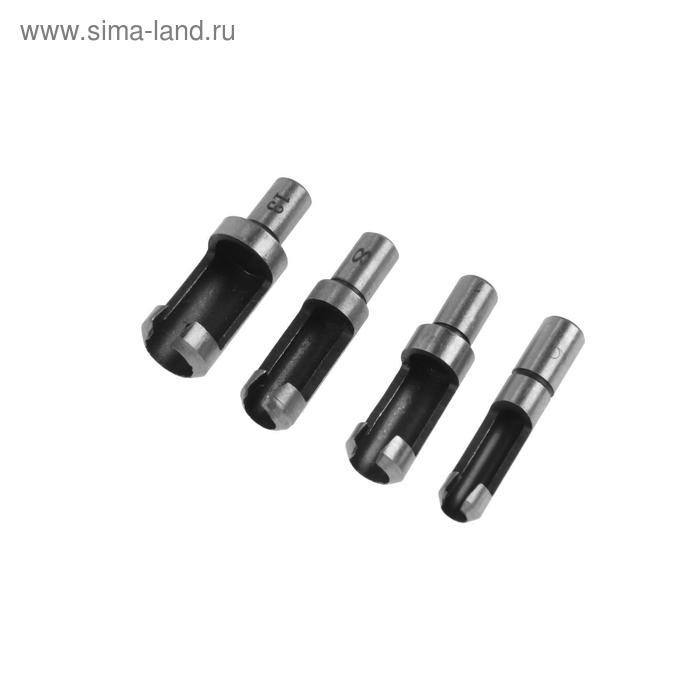 Набор пробочных сверл по дереву ТУНДРА, цилиндрический хвостовик, 6-8-10-13 мм, 4 шт. Набор пробочных сверл по дереву ТУНДРА, цилиндрический хвостовик, 6-8-10-13 мм, 4 шт.