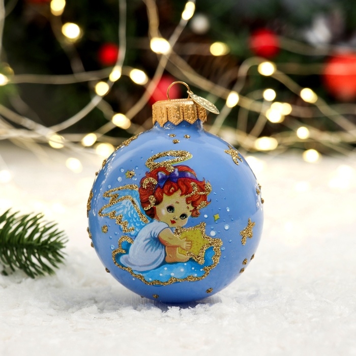 Шар Шар "Ангелочек нежный", 80 мм, в подарочной упаковке