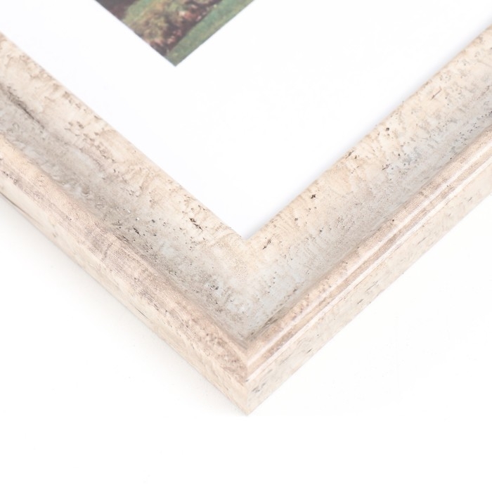 Фоторамка пластик Фоторамка пластик "Пастель" 21х30 см, серо-бежевый