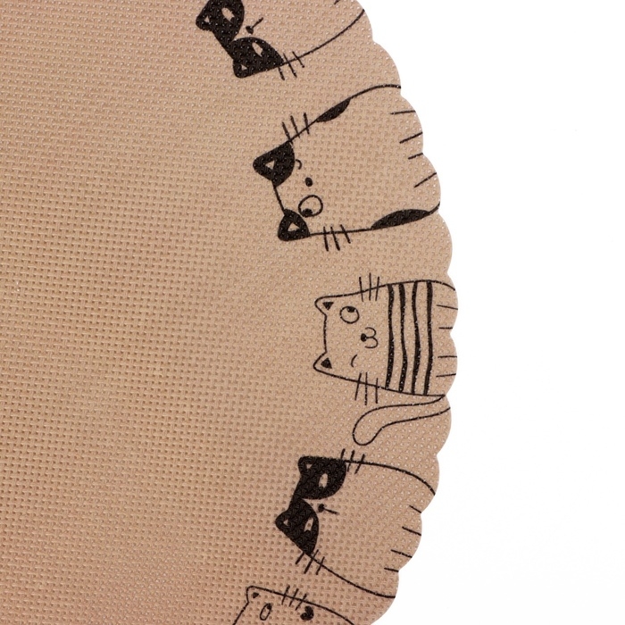 Салфетка сервировочная, плейсмат «Котики», d=38 см