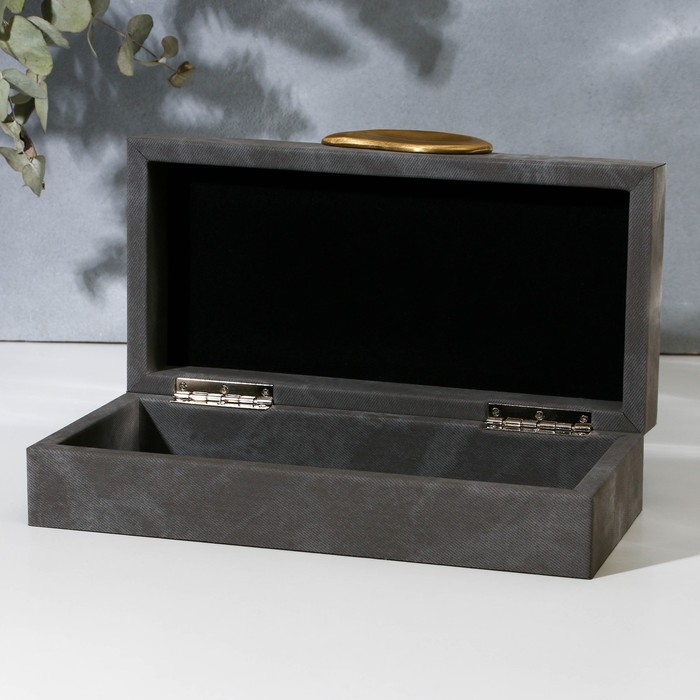 Шкатулка для украшений «Серый мрамор» экокожа, набор 2 шт. Шкатулка для украшений «Серый мрамор» экокожа, набор 2 шт.