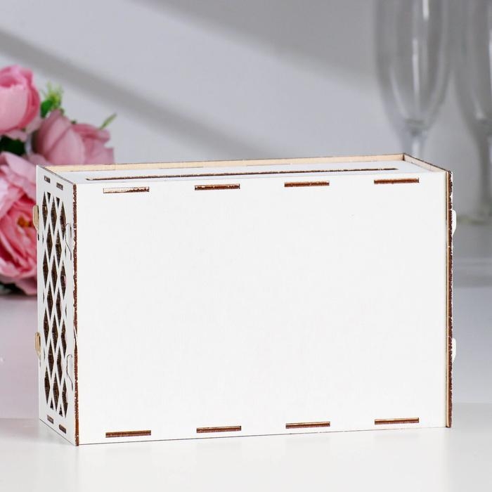 Свадебный банк Свадебный банк "Семейный банк", белый, сборный, 24х10х16 см