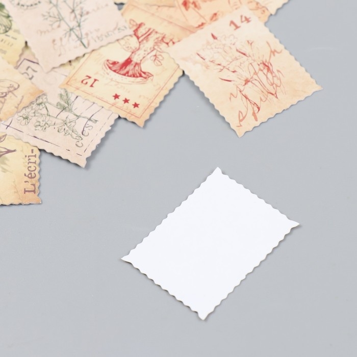 Наклейки для творчества Наклейки для творчества "Ретро марки" набор 46 шт 4,4х4,4х1,1 см