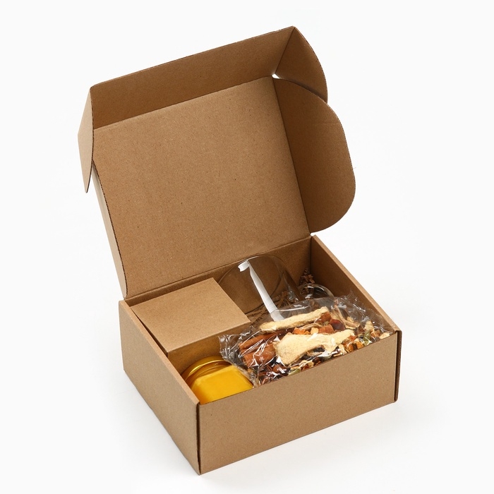 Подарочный набор: специи для глинтвейна, бокал, крем мед Подарочный набор: специи для глинтвейна, бокал, крем мед "Для тёплых вечеров"