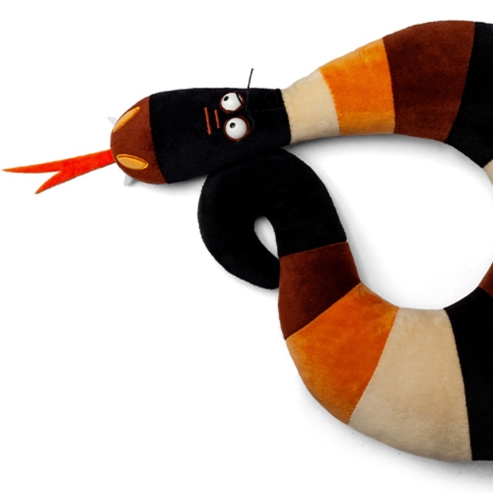 Мягкая игрушка-подушка  Мягкая игрушка-подушка "Змея Фрида", цвет бежевый, 40 см ЗФШ/40/беж