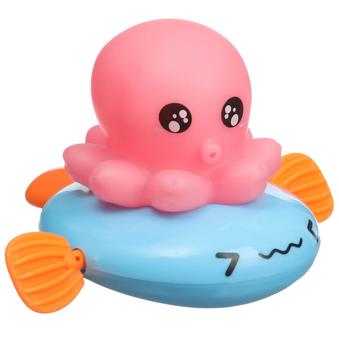Заводная игрушка для ванны с брызгалкой «Осьминожка», Крошка Я Заводная игрушка для ванны с брызгалкой «Осьминожка», Крошка Я