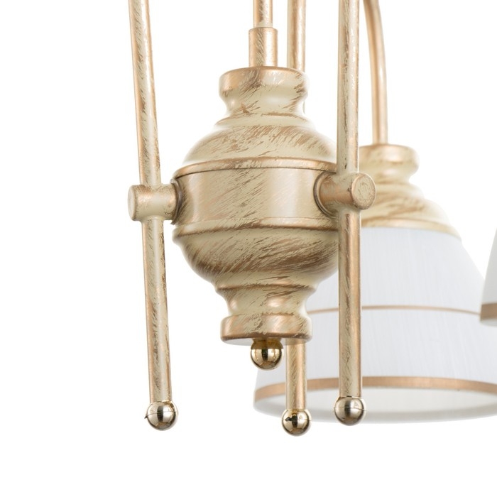 Люстра Люстра "Дэфия" 3хЕ27 40Вт золото 57х57х40 см BayerLux