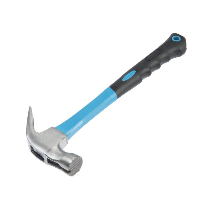 Молоток-гвоздодер ТУНДРА, боек с магнитом, фиберглассовая 2К рукоятка, 250 г Молоток-гвоздодер ТУНДРА, боек с магнитом, фиберглассовая 2К рукоятка, 250 г