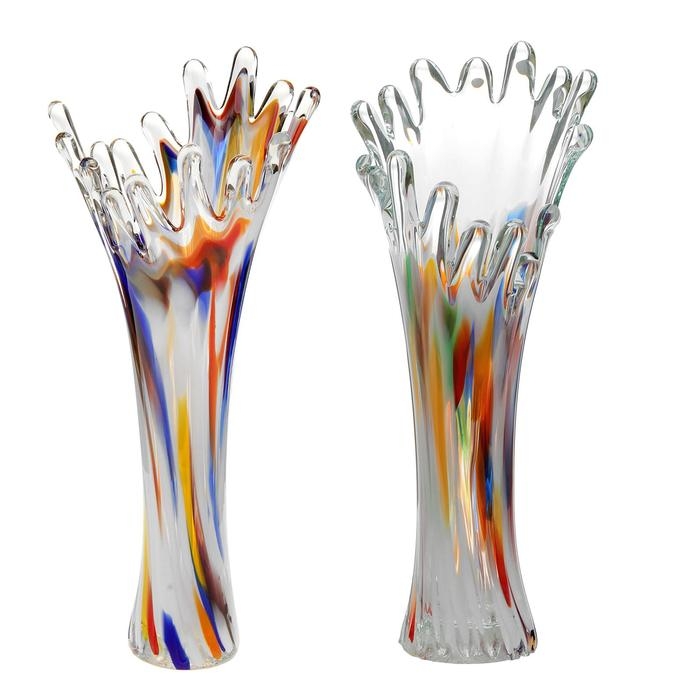 Ваза Коралл разноцветная 28 см