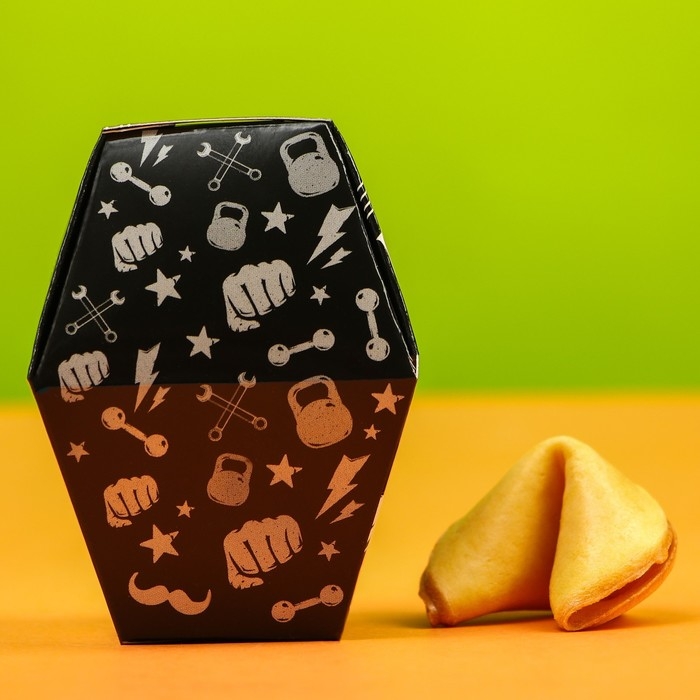 Печенье с предсказанием «Для сурового мужика», в коробке, 1 шт Печенье с предсказанием «Для сурового мужика», в коробке, 1 шт