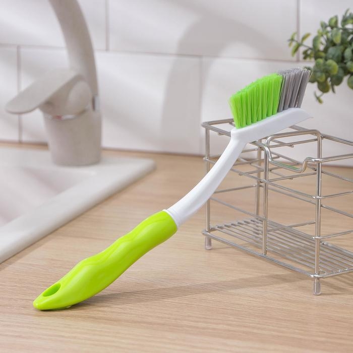 Щётка для посуды Доляна Green day, плоская, 26 см Щётка для посуды Доляна Green day, плоская, 26 см