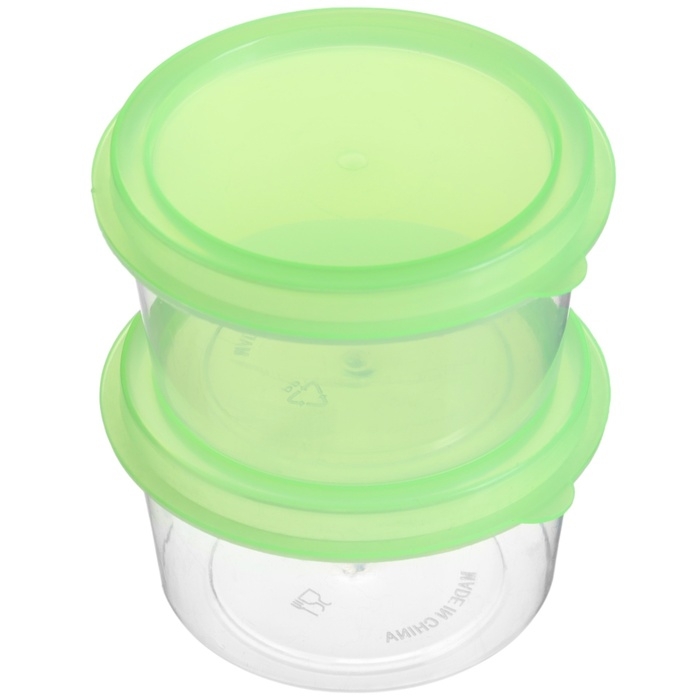 Набор контейнеров для хранения детского питания 8 шт., 50 мл., круглые, с крышками, цвета МИКС Набор контейнеров для хранения детского питания 8 шт., 50 мл., круглые, с крышками, цвета МИКС