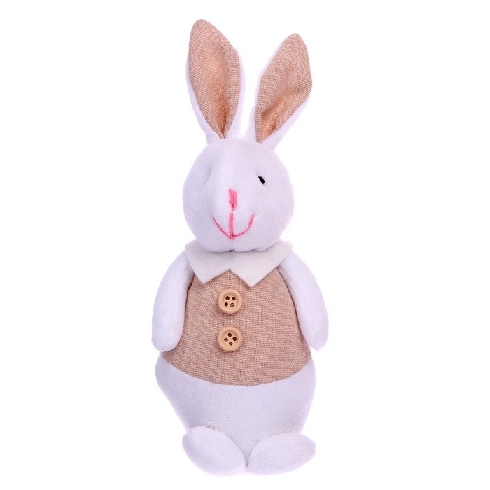 Мягкая игрушка «Зайка», с пуговками, МИКС Мягкая игрушка «Зайка», с пуговками, МИКС