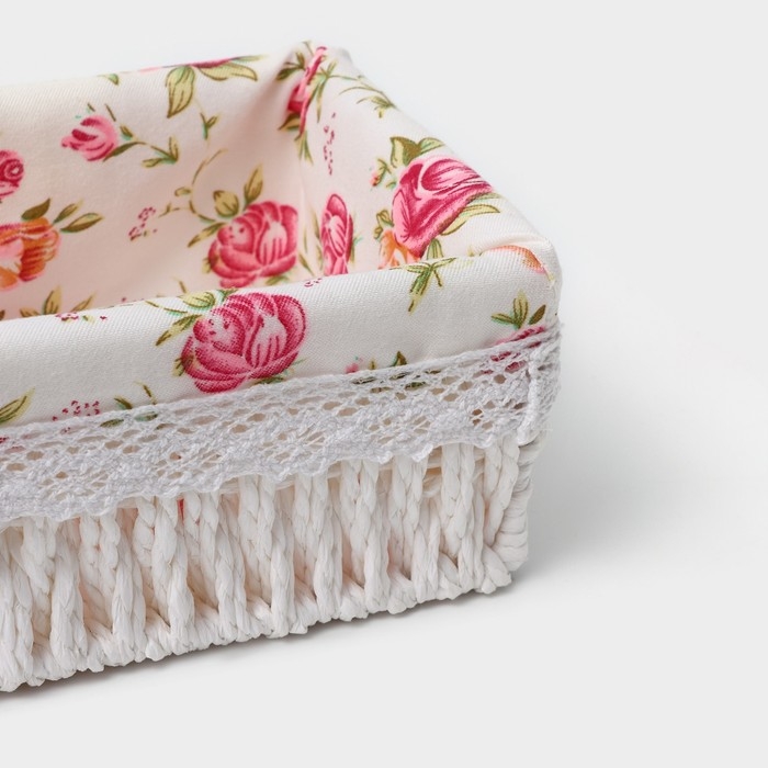 Корзины для хранения LaDо́m, ручное плетение, 3 шт, цвет белый Корзины для хранения LaDо́m, ручное плетение, 3 шт, цвет белый