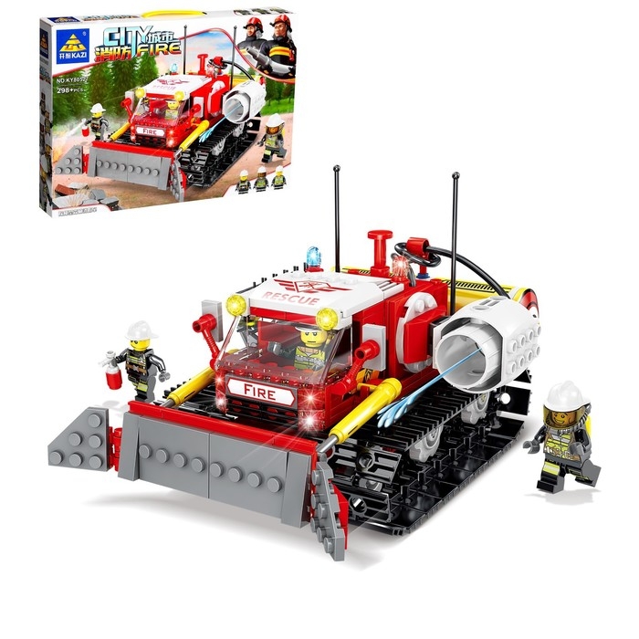 Конструктор пожарные «Гусеничный вездеход», стреляет водой, 298 деталей Конструктор пожарные «Гусеничный вездеход», стреляет водой, 298 деталей