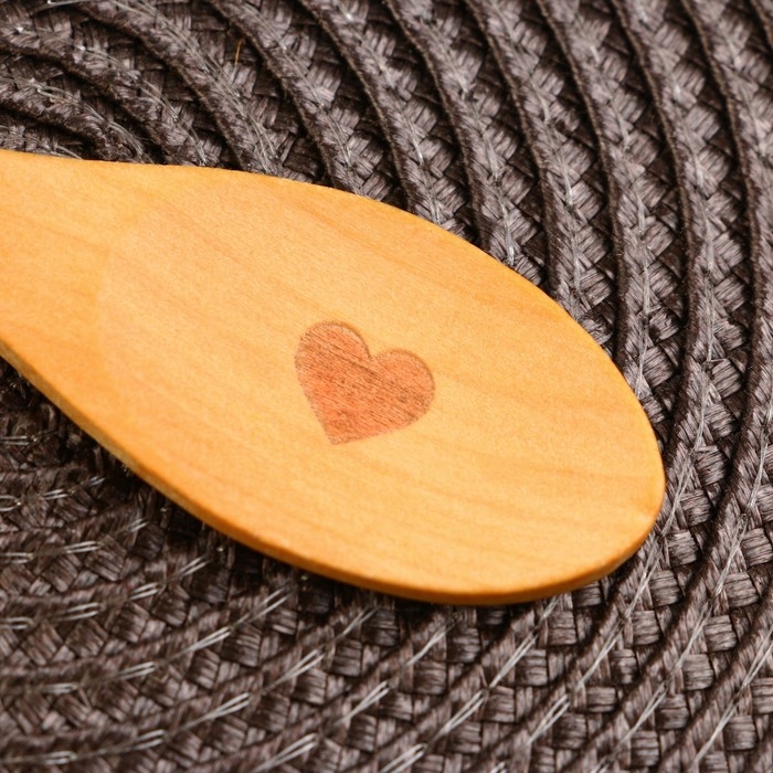 Ложка для специй «Щепотка счастья», дерево, 13 см Ложка для специй «Щепотка счастья», дерево, 13 см