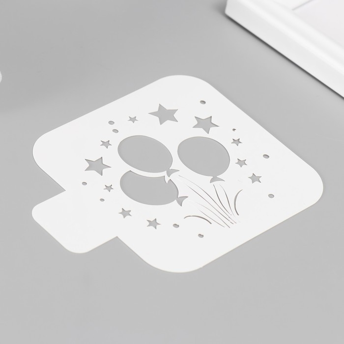 Трафарет Трафарет "Воздушные шарики" 9х9 см