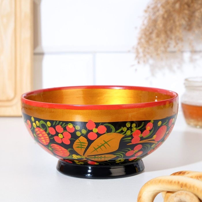 Чашка «Ягодка», средняя, 15×7 см, хохлома Чашка «Ягодка», средняя, 15×7 см, хохлома