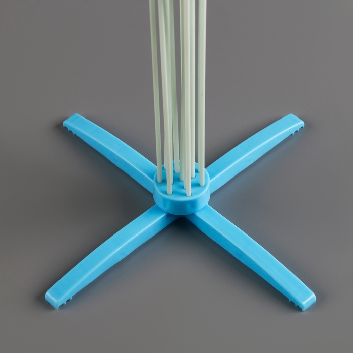 Стойка для воздушных шаров на 8 шаров, высота 80 см, голубая Стойка для воздушных шаров на 8 шаров, высота 80 см, голубая