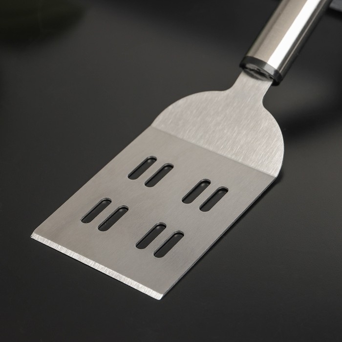 Лопатка Доляна Fargo, 21×5,5×2 см, нержавеющая сталь, цвет серебряный Лопатка Доляна Fargo, 21×5,5×2 см, нержавеющая сталь, цвет серебряный