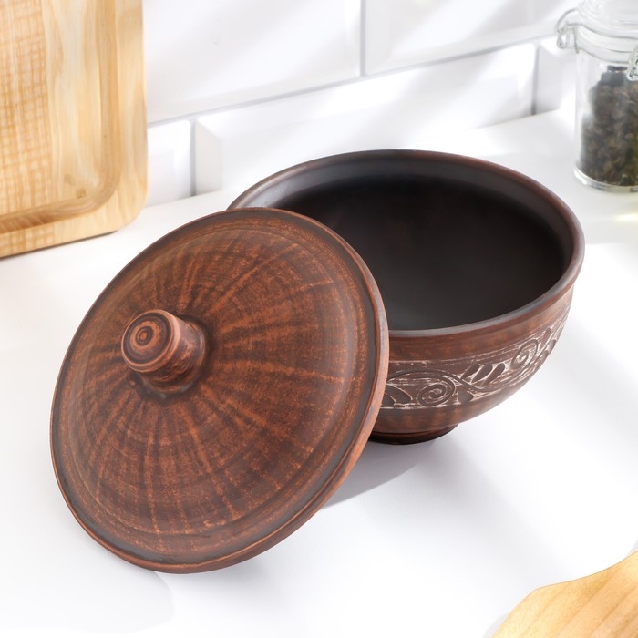 Кокотница большая 0,7 л, 14х15х15см, ангоб Кокотница большая 0,7 л, 14х15х15см, ангоб