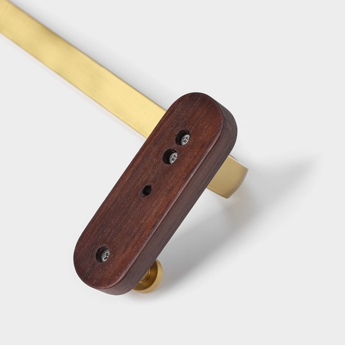 Держатель для полотенец Stölz Hölzern Premiere 50 см, ореховое дерево, алюминий, цвет коричневый Держатель для полотенец Stölz Hölzern Premiere 50 см, ореховое дерево, алюминий, цвет коричневый