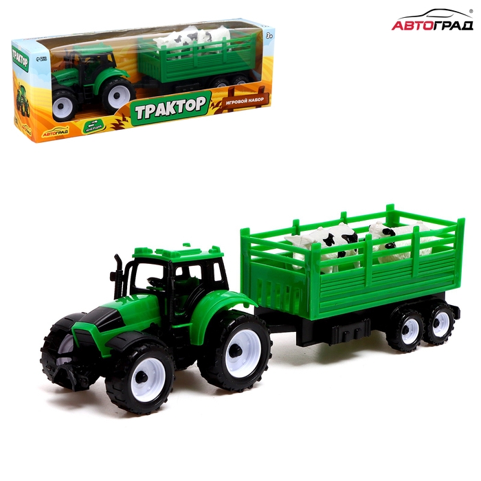 Трактор инерционный «Фермер», с прицепом и животными Трактор инерционный «Фермер», с прицепом и животными