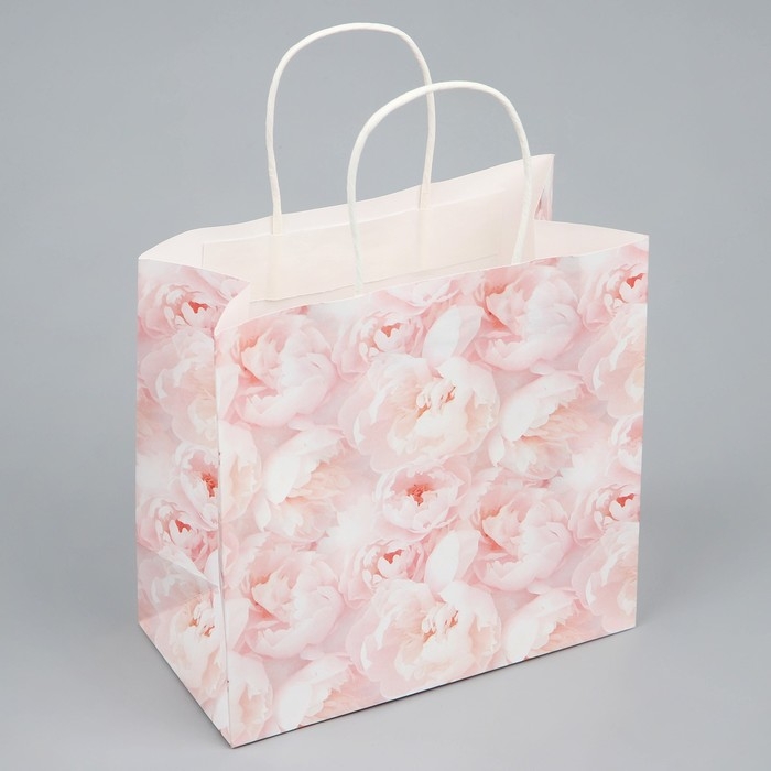 Пакет подарочный, упаковка, «Цветы», 22 х 22 х 11 см Пакет подарочный, упаковка, «Цветы», 22 х 22 х 11 см