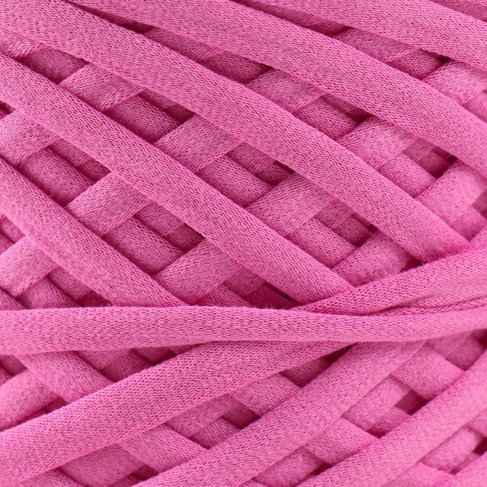 Трикотажная пряжа, ширина 7-9 мм, 100м/295 гр±10% (07 - розовый)