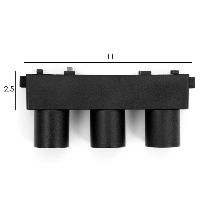 Светильник трековый ULTRA Светильник трековый ULTRA "Три бочонка" LED 6Вт 3000K-5700К CRI90 черный 12,2х2,6х5,5см