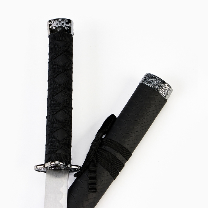 Сувенирное оружие «Катана», без подставки, чёрные ножны под змеиную кожу, матовый 70 см Сувенирное оружие «Катана», без подставки, чёрные ножны под змеиную кожу, матовый 70 см