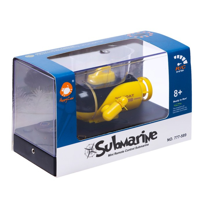 Подводная лодка радиоуправляемая «Батискаф», световые эффекты, цвет жёлтый Подводная лодка радиоуправляемая «Батискаф», световые эффекты, цвет жёлтый