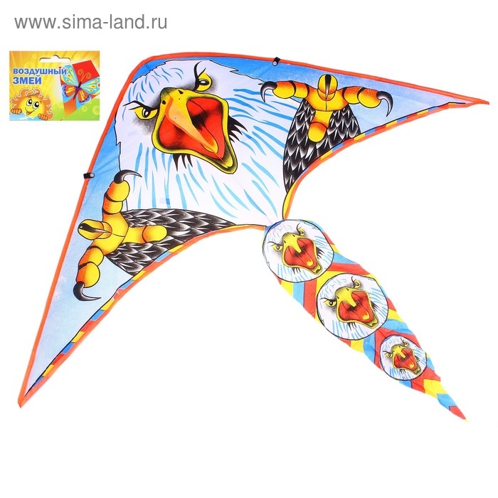 Воздушный змей «Орёл», большие лапы, с леской Воздушный змей «Орёл», большие лапы, с леской