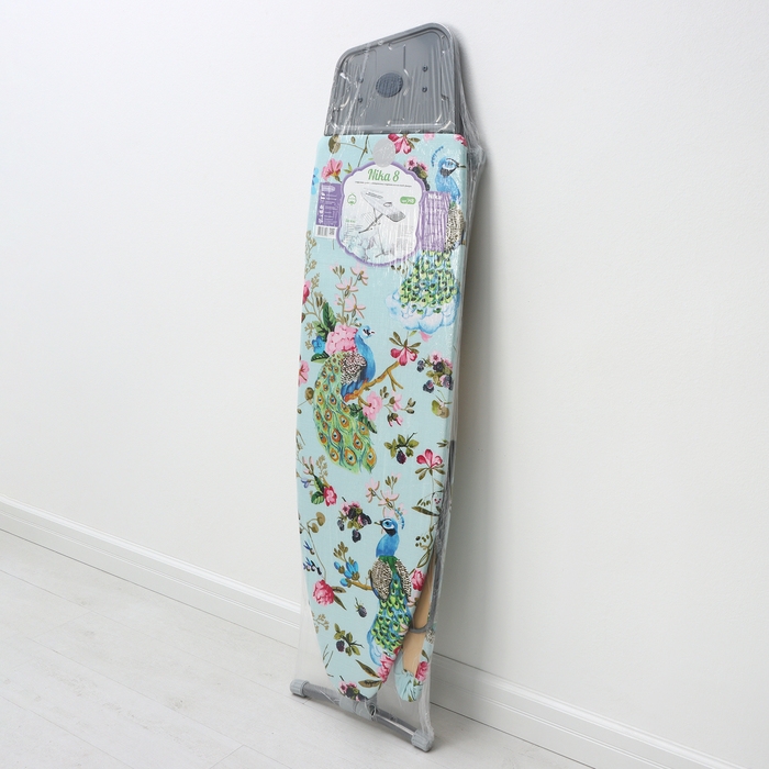 Доска гладильная «Nika», 122×40 см, высота до 90 см, европодставка, рисунок МИКС