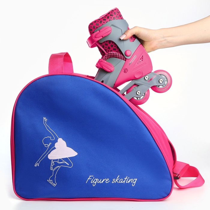 Сумка для роликовых коньков «FIGURE SKATING», 40х32х20 см, синий цвет