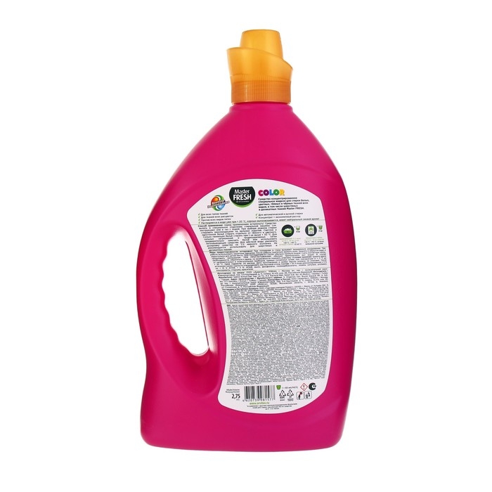 Гель для стирки Master FRESH GOLD  Гель для стирки Master FRESH GOLD "формула защиты цвета", COLOR, концентрант, 2,75 л