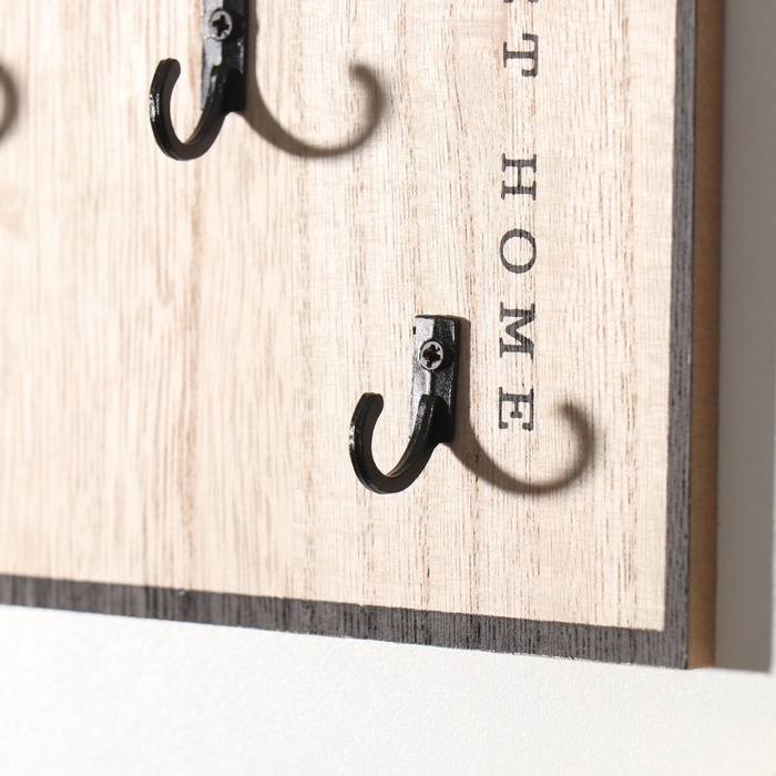 Крючки декоративные дерево Крючки декоративные дерево "Дом, милый дом" 2,5х19,5х25 см