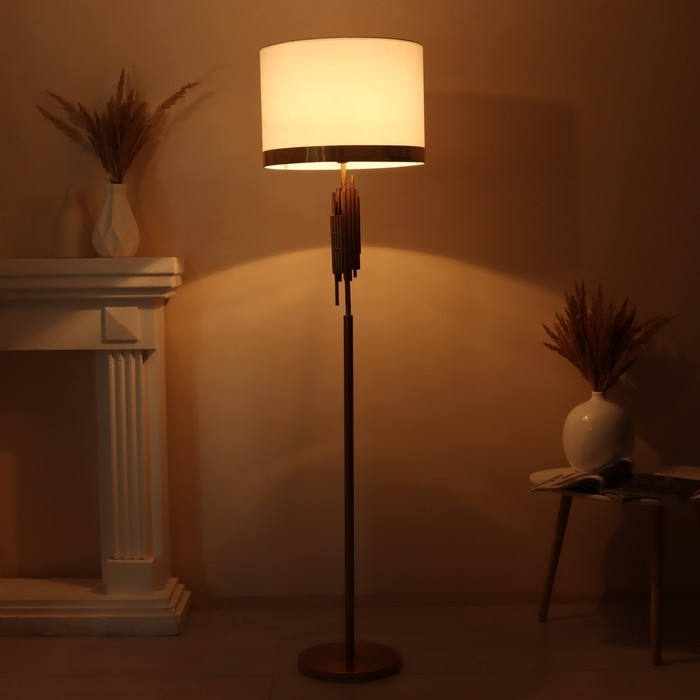 Торшер 19106/1 E27 40Вт бронза 42х42х165 см