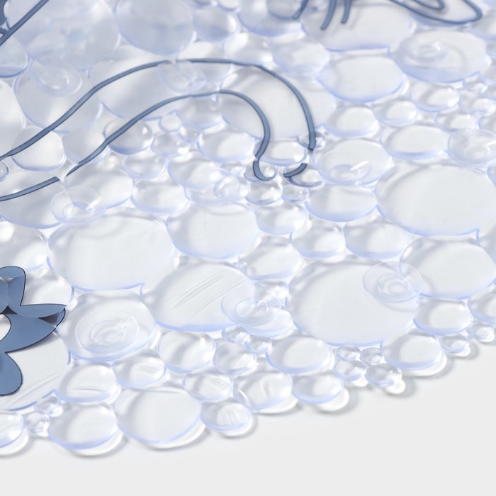 Коврик противоскользящий в ванну на присосках Доляна «Кошечки», 38×67,5 см, цвет белый Коврик противоскользящий в ванну на присосках Доляна «Кошечки», 38×67,5 см, цвет белый