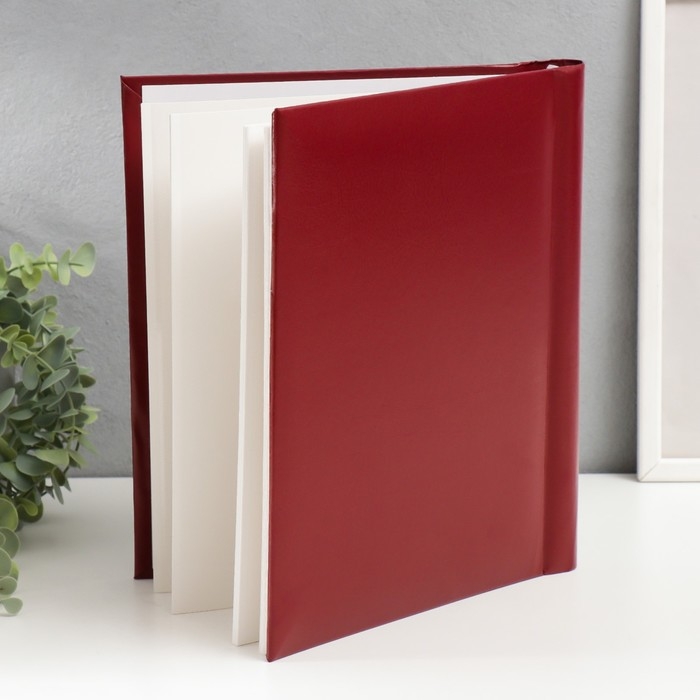Фотоальбом Fotografia магнитный, 30 листов, 23х28 см, Фотоальбом Fotografia магнитный, 30 листов, 23х28 см, "Классика" красный