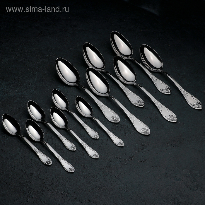 Набор столовых приборов «Императорский», 18 предметов, картонная коробка Набор столовых приборов «Императорский», 18 предметов, картонная коробка