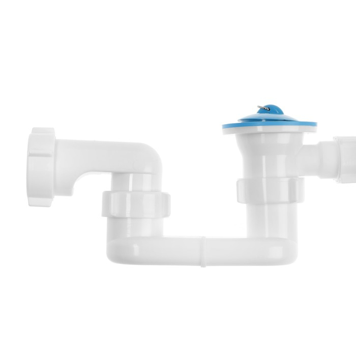 Сифон для ванны  Сифон для ванны "АНИ Пласт" Варяг С6050, плоский, 1 1/2" x 40, с выпуском и переливом