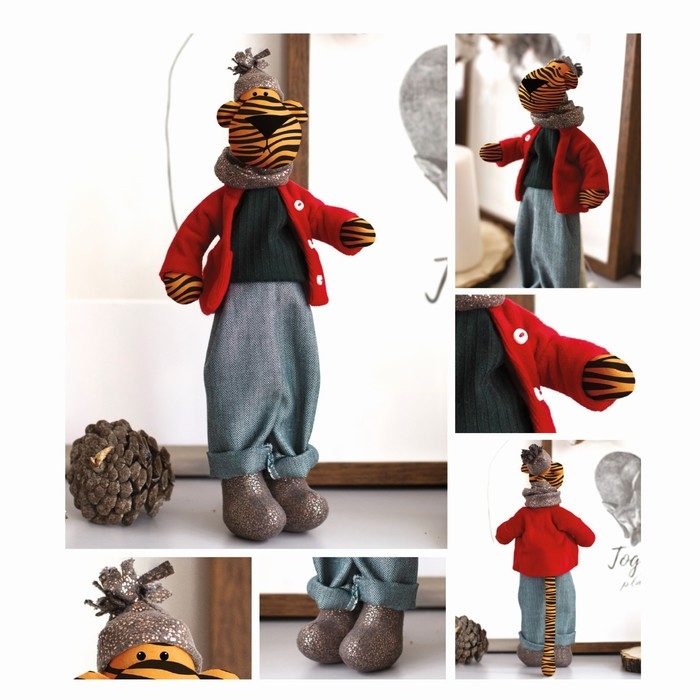 Набор для шитья. Мягкая игрушка своими руками «Тигр Ричард», 25 см Набор для шитья. Мягкая игрушка своими руками «Тигр Ричард», 25 см