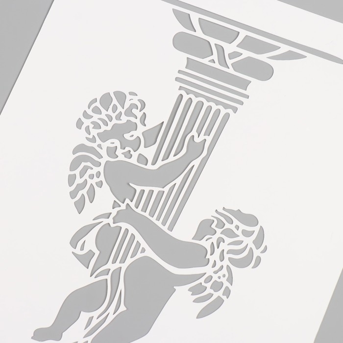 Трафарет пластиковый Трафарет пластиковый "Ангелочки", 16х24 см