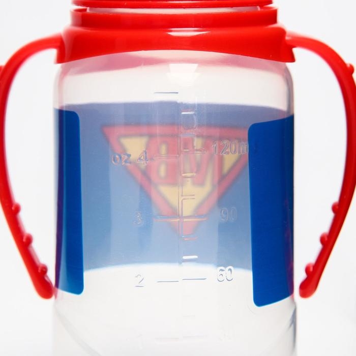 Бутылочка для кормления Super baby, классическое горло, от 0 мес, 150 мл., цилиндр, с ручками Бутылочка для кормления Super baby, классическое горло, от 0 мес, 150 мл., цилиндр, с ручками